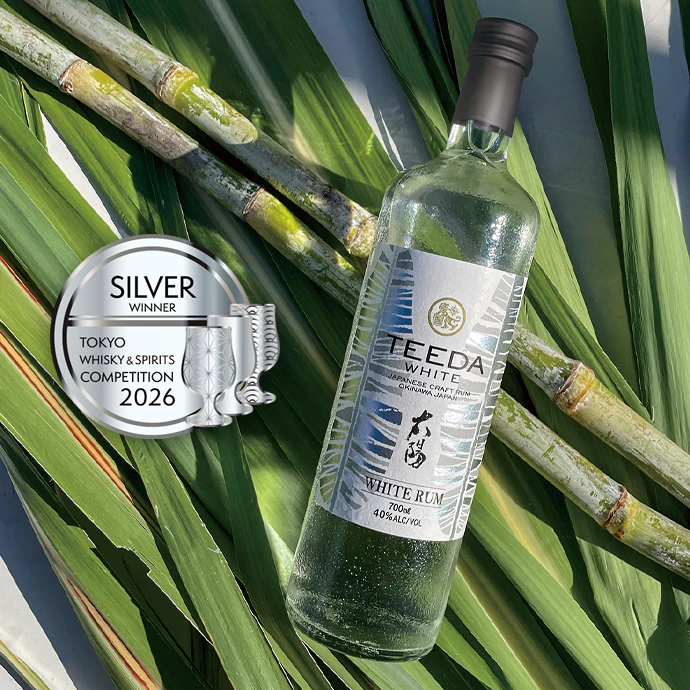 沖縄産黒糖ラム｜TEEDA WHITE 40度 700ml（化粧箱付）｜沖縄産ホワイトラム・ティーダホワイト